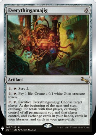 (147) Magic The Gathering The List Single: Everythingamajig (V.1)  Rare