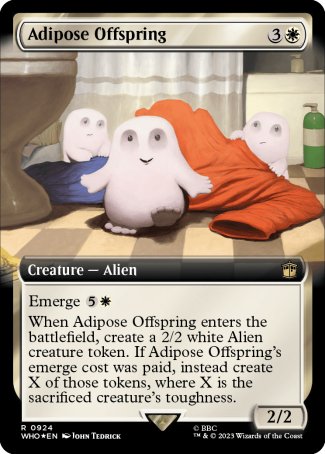 (924) Magic The Gathering Universes Beyond: Doctor Who: Extras Single: Adipose Offspring (V.3)  Rare