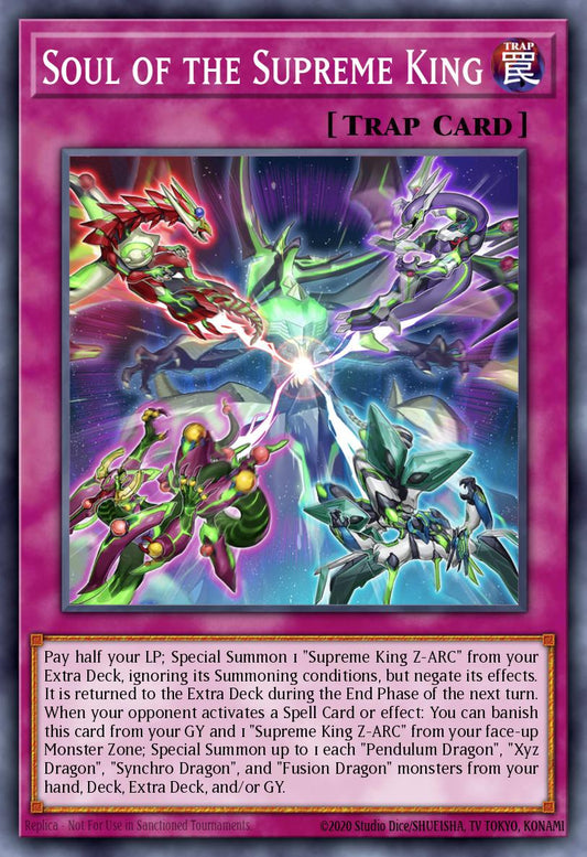 (268) YuGiOh TCG MP24: 25th Anniversary Tin: Dueling Mirrors Single: Soul of the Supreme King  Ultra Rare