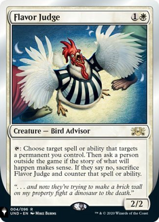(004) Magic The Gathering The List Single: Flavor Judge  Rare