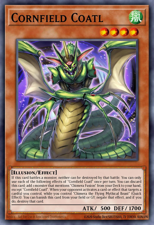 (207) YuGiOh TCG MP24: 25th Anniversary Tin: Dueling Mirrors Single: Cornfield Coatl  Ultra Rare