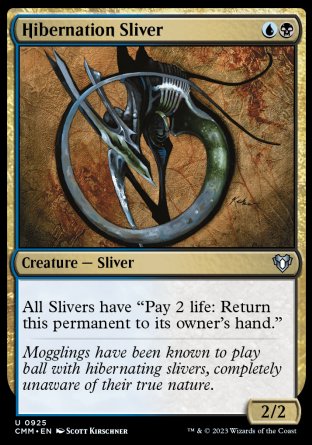 (925) Magic The Gathering Commander Masters: Extras Single: Hibernation Sliver  Uncommon