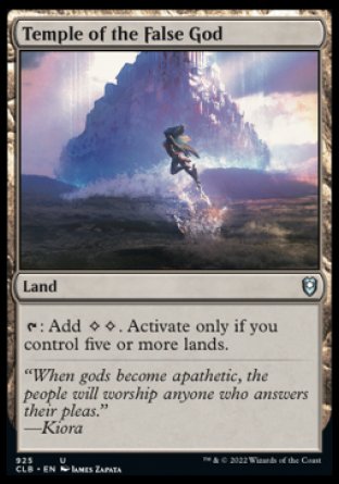(925) Magic The Gathering Commander Legends: Battle for Baldur's Gate: Extras Single: Temple of the False God  Uncommon