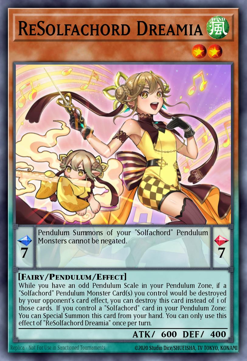 (015) YuGiOh TCG ANGU: Ancient Guardians Single: ReSolfachord Dreamia  Rare