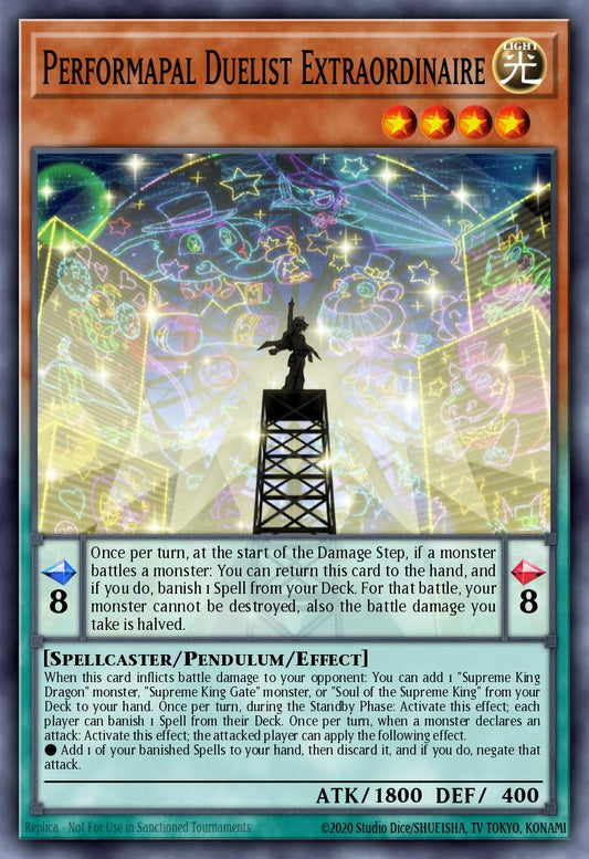 (265) YuGiOh TCG MP24: 25th Anniversary Tin: Dueling Mirrors Single: Performapal Duelist Extraordinaire  Ultra Rare
