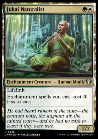 (926) Magic The Gathering Commander Masters: Extras Single: Jukai Naturalist  Uncommon