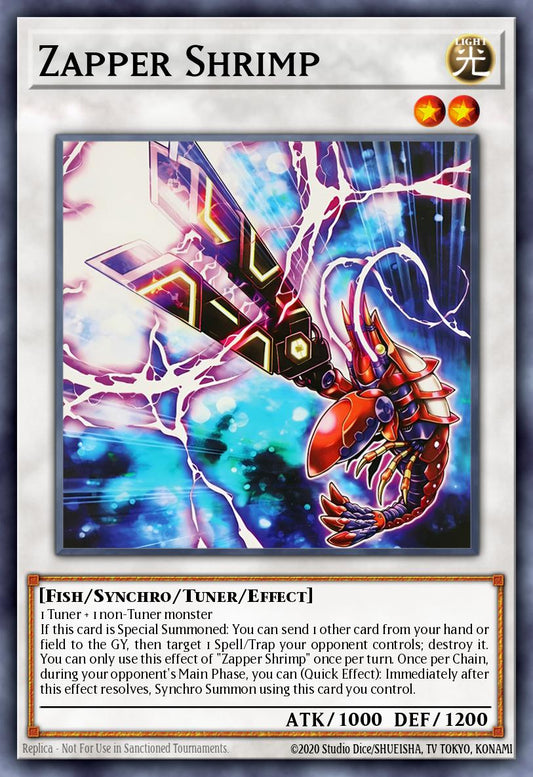(088) YuGiOh TCG INFO: The Infinite Forbidden Single: Zapper Shrimp  Common