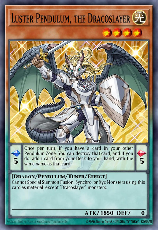 (252) YuGiOh TCG RA04: Quarter Century Stampede Single: Luster Pendulum, the Dracoslayer (V.2 - Quarter Century Secret Rare)  Quarter Century Secret Rare