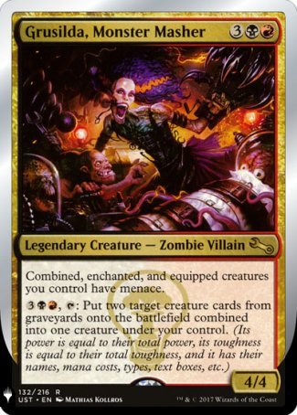 (132) Magic The Gathering The List Single: Grusilda, Monster Masher  Rare