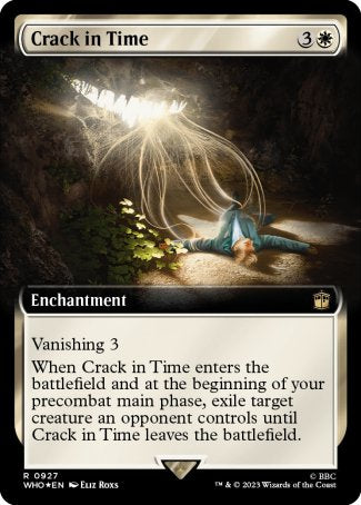 (927) Magic The Gathering Universes Beyond: Doctor Who: Extras Single: Crack in Time (V.3) Holo Rare