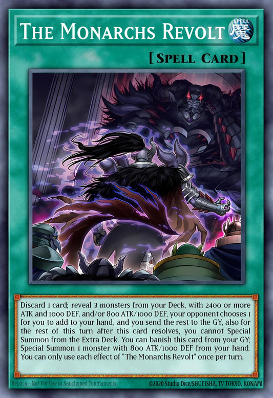(DUAD062) YuGiOh TCG Duelist’s Advance Single: The Monarchs Revolt  Super Rare
