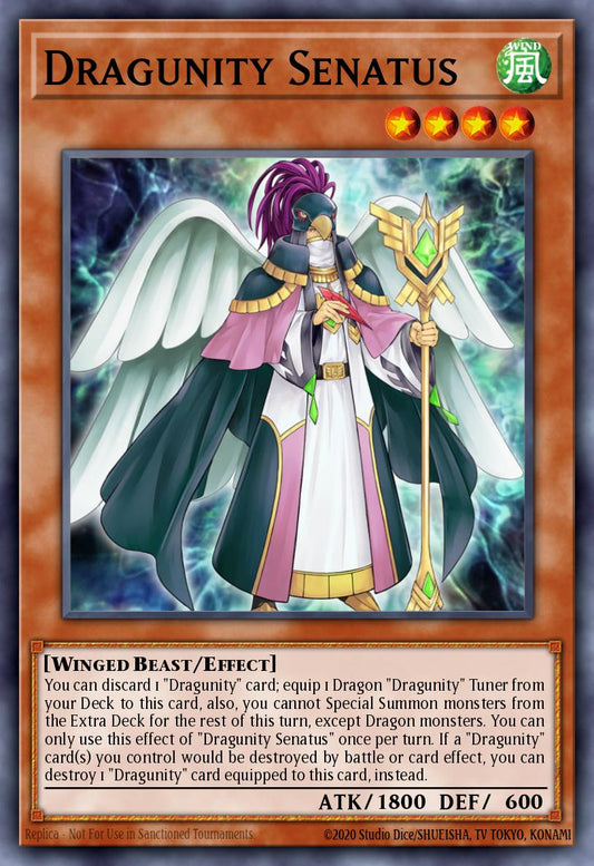 (087) YuGiOh TCG MP19: 2019 Gold Sarcophagus Tin Mega Pack Single: Dragunity Senatus  Common