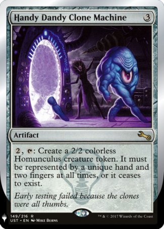 (149) Magic The Gathering The List Single: Handy Dandy Clone Machine  Rare