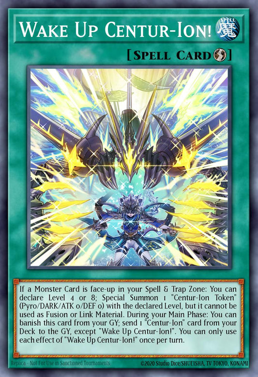 (064) YuGiOh TCG LEDE: Legacy of Destruction Single: Wake Up Centur-Ion! (V.2 - Quarter Century Secret Rare)  Quarter Century Secret Rare