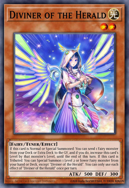 (072) YuGiOh TCG BLTR: Battles of Legend: Terminal Revenge Single: Diviner of the Herald (V.2 - Quarter Century Secret Rare)  Quarter Century Secret Rare