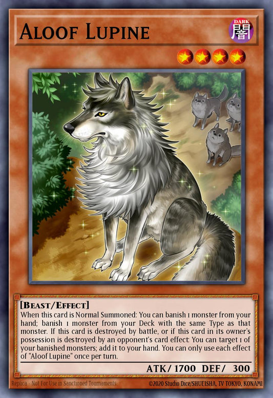 (015) YuGiOh TCG MP20: 2020 Tin of Lost Memories Mega Pack Single: Aloof Lupine  Rare