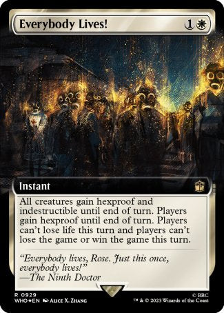 (929) Magic The Gathering Universes Beyond: Doctor Who: Extras Single: Everybody Lives! (V.3) Holo Rare