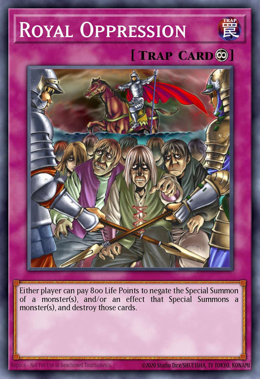 (200) YuGiOh TCG DB2: Dark Beginning 2 Single: Royal Oppression  Rare