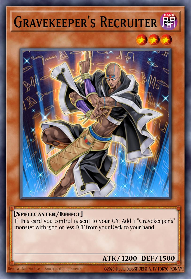 (110) YuGiOh TCG BLMM: Battles of Legend: Monster Mayhem Single: Gravekeeper's Recruiter  Secret Rare