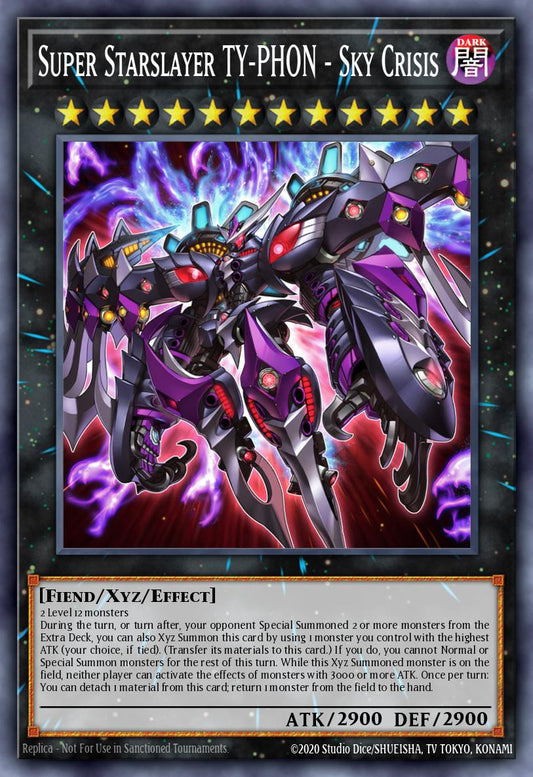 (119) YuGiOh TCG MP24: 25th Anniversary Tin: Dueling Mirrors Single: Super Starslayer TY-PHON - Sky Crisis  Secret Rare