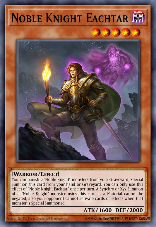 (084) YuGiOh TCG MAGO: Maximum Gold Single: Noble Knight Eachtar  Rare