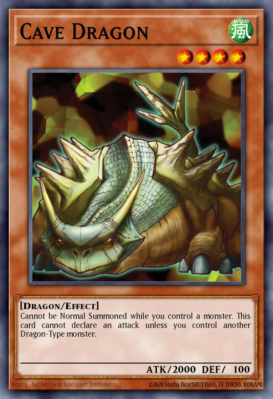 (155) YuGiOh TCG DB2: Dark Beginning 2 Single: Cave Dragon  Common