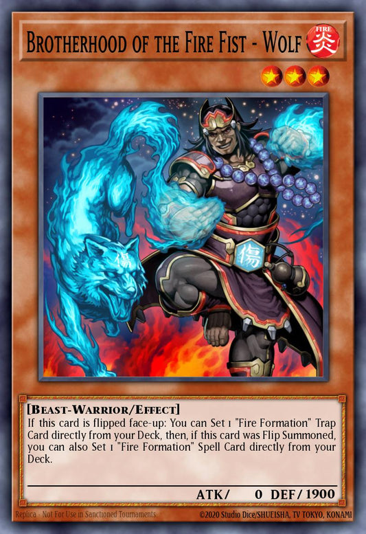 (012) YuGiOh TCG MP14: 2014 Mega-Tins Mega-Pack Single: Brotherhood of the Fire Fist - Wolf  Common