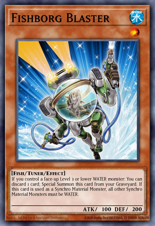 (225) YuGiOh TCG RA03: Quarter Century Bonanza Single: Fishborg Blaster (V.1 - Platinum Secret Rare)  Platinum Secret Rare