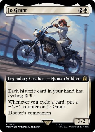 (933) Magic The Gathering Universes Beyond: Doctor Who: Extras Single: Jo Grant (V.3) Holo Rare