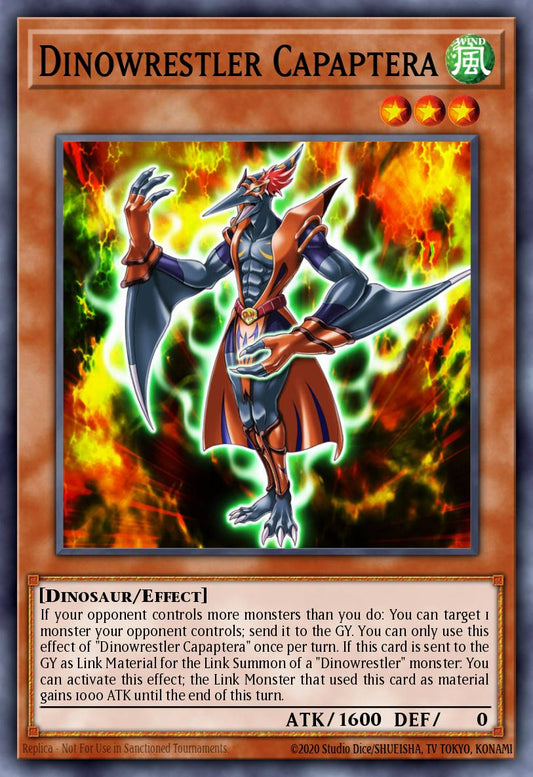 (158) YuGiOh TCG MP19: 2019 Gold Sarcophagus Tin Mega Pack Single: Dinowrestler Capaptera  Common