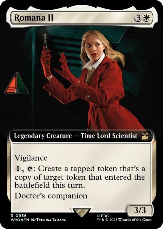 (936) Magic The Gathering Universes Beyond: Doctor Who: Extras Single: Romana II (V.3)  Rare