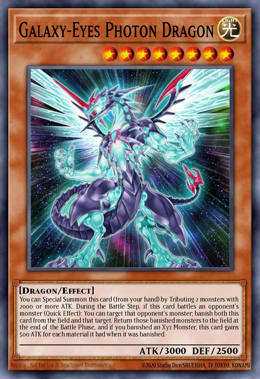 (007) YuGiOh TCG BLMM: Battles of Legend: Monster Mayhem Single: Galaxy-Eyes Photon Dragon (V.1 - Secret Rare)  Secret Rare