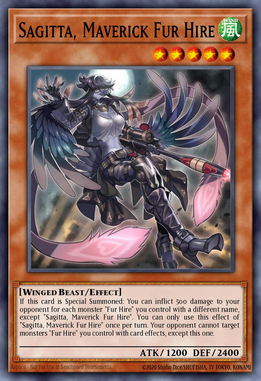(250) YuGiOh TCG MP19: 2019 Gold Sarcophagus Tin Mega Pack Single: Sagitta, Maverick Fur Hire  Common