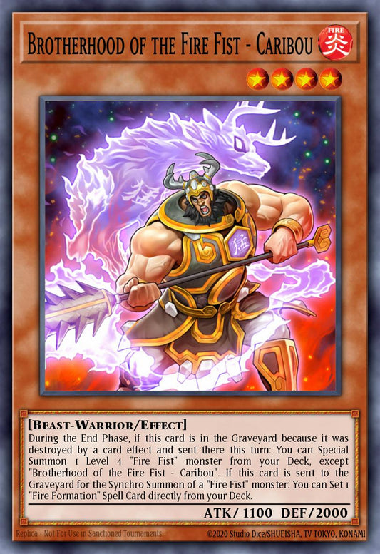 (080) YuGiOh TCG MP14: 2014 Mega-Tins Mega-Pack Single: Brotherhood of the Fire Fist - Caribou  Common