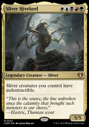 (937) Magic The Gathering Commander Masters: Extras Single: Sliver Hivelord  Mythic