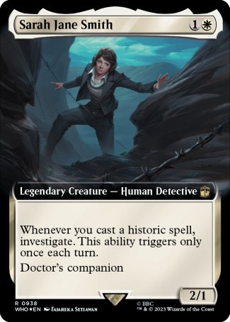 (938) Magic The Gathering Universes Beyond: Doctor Who: Extras Single: Sarah Jane Smith (V.4)  Rare