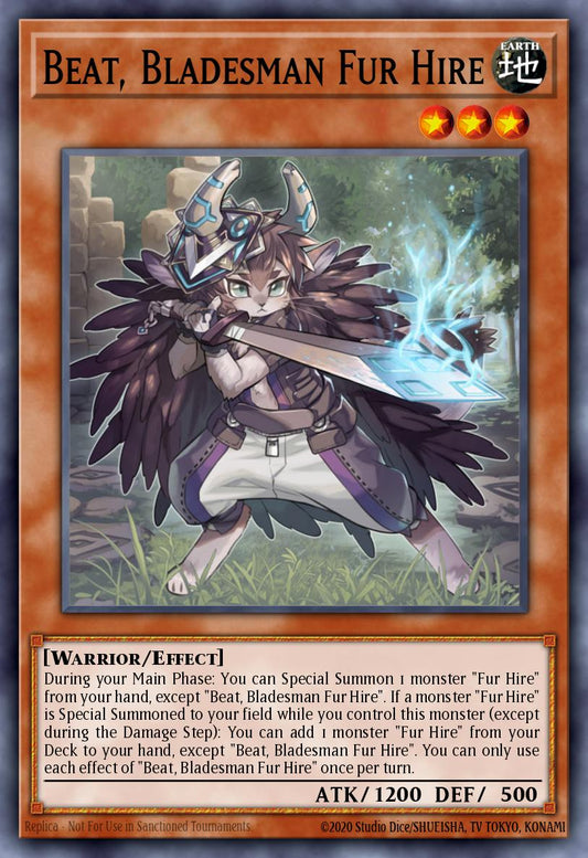 (247) YuGiOh TCG MP19: 2019 Gold Sarcophagus Tin Mega Pack Single: Beat, Bladesman Fur Hire  Ultra Rare
