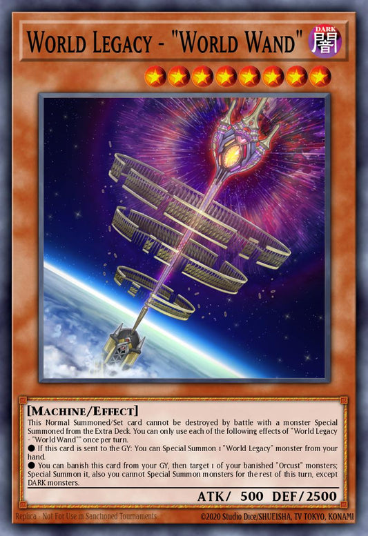 (165) YuGiOh TCG MP19: 2019 Gold Sarcophagus Tin Mega Pack Single: World Legacy - World Wand  Common
