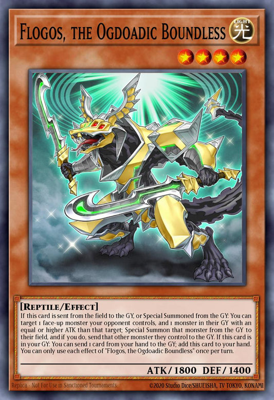 (003) YuGiOh TCG ANGU: Ancient Guardians Single: Flogos, the Ogdoadic Boundless  Rare
