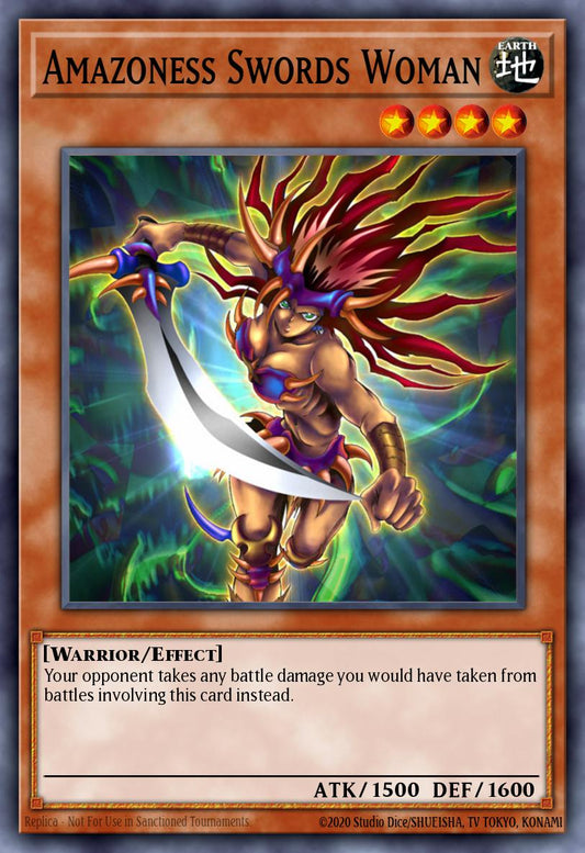 (061) YuGiOh TCG MFC: Magician's Force Single: Amazoness Swords Woman  Ultra Rare