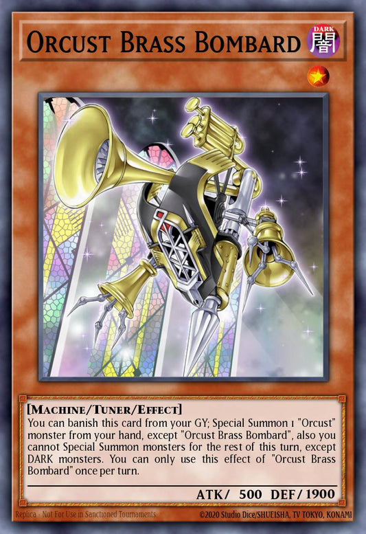 (083) YuGiOh TCG BLMM: Battles of Legend: Monster Mayhem Single: Orcust Brass Bombard  Ultra Rare