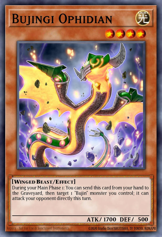 (074) YuGiOh TCG MP14: 2014 Mega-Tins Mega-Pack Single: Bujingi Ophidian  Common