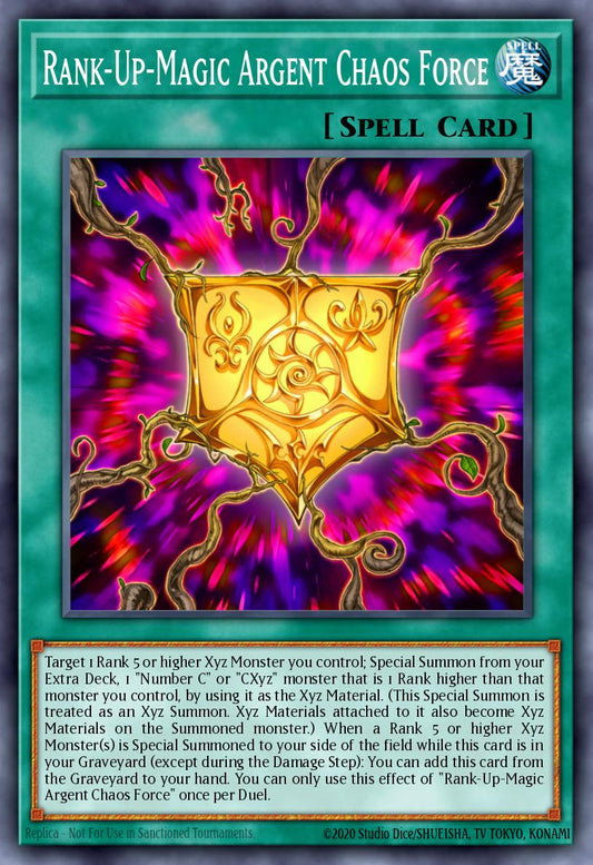 (100) YuGiOh TCG MZTM: Maze of the Master Single: Rank-Up-Magic Argent Chaos Force  Rare