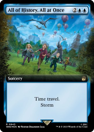 (943) Magic The Gathering Universes Beyond: Doctor Who: Extras Single: All of History, All at Once (V.3)  Rare