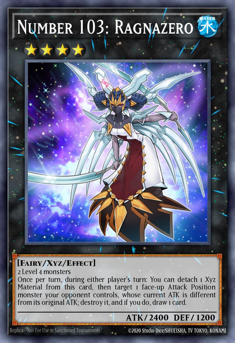 (042) YuGiOh TCG PRIO: Primal Origin Single: Number 103: Ragnazero  Rare