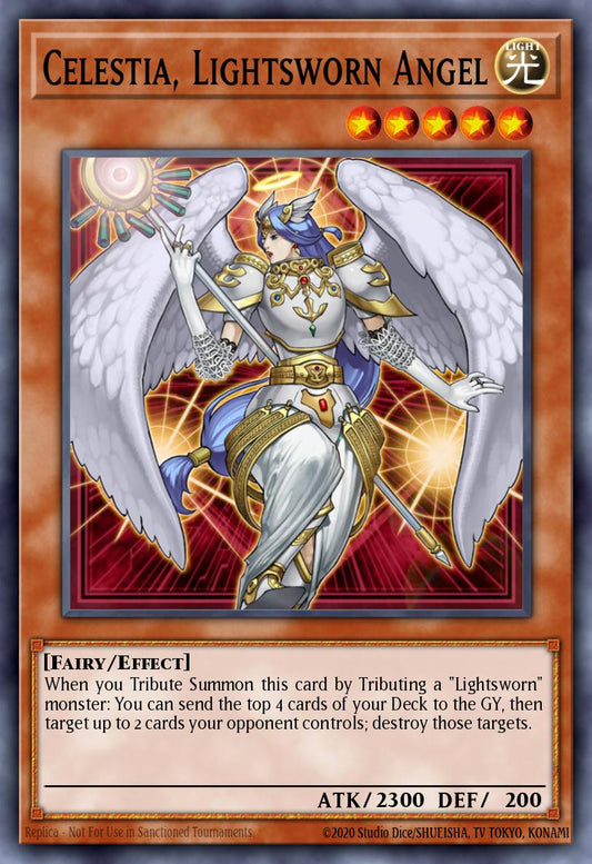 (024) YuGiOh TCG LODT: Light of Destruction Single: Celestia, Lightsworn Angel (V.1 - Ultra Rare)  Ultra Rare
