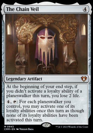 (943) Magic The Gathering Commander Masters: Extras Single: The Chain Veil  Mythic
