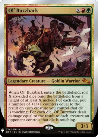 (134) Magic The Gathering The List Single: Ol' Buzzbark  Mythic