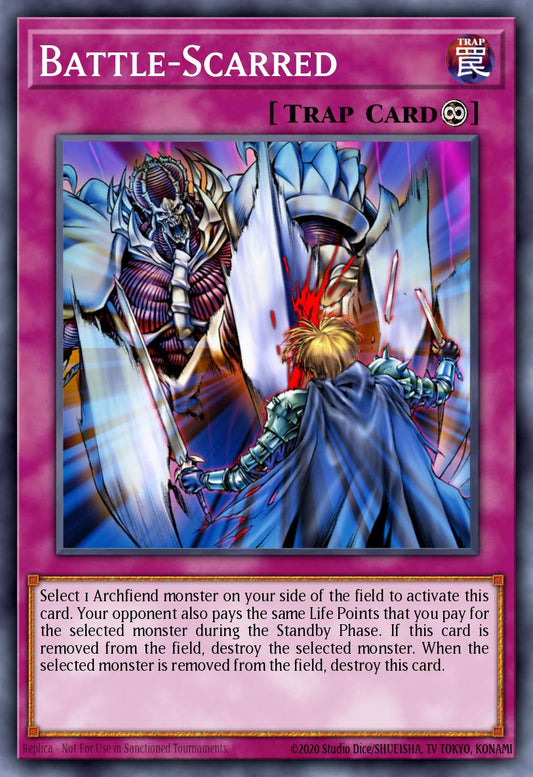 (EN097) YuGiOh TCG DCR: Dark Crisis Single: Battle-Scarred (V.2 - Common)  Common