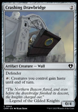 (944) Magic The Gathering Commander Masters: Extras Single: Crashing Drawbridge  Common